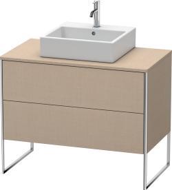 Duravit XSquare Yerden dolap ünitesi için tezgah 1000 mm Keten Dekor