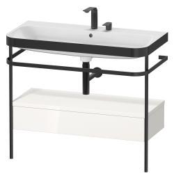 Duravit Happy D.2 metal konsollu ve çekmeceli c-bonded set 975 mm Beyaz (parlak) HP4743E2222