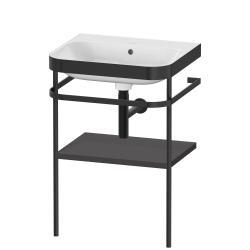 Duravit Happy D.2 c-bonded Metal lavabo konsolu 575 mm Grafit Süper Mat HP4735N8080
