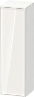 Duravit Vitrium Kısa dolap Beyaz (parlak) Kapı menteşesi: Sol, Ön yüzey: Beyaz Parlak, Dekor, Gövde: Beyaz Mat, Dekor, Kulp Beyaz Alüminyum VT1356L2218000W