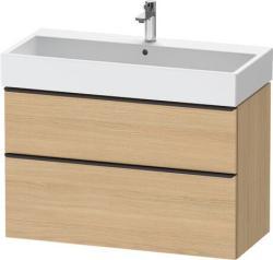 Duravit D-Neo Asma dolap ünitesi Doğal Meşe Natürel Mat Dekor, Kulp Elmas siyah DE43740BD300000