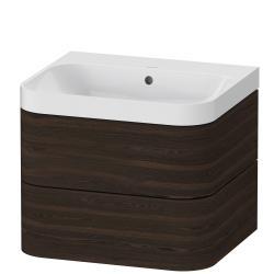Duravit Happy D.2 c-shaped asma set 575 mm Fırçalanmış Ceviz HP4345N6969