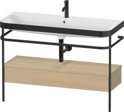 Duravit Happy D.2 metal konsollu ve çekmeceli c-bonded set 1175 mm Akdeniz Meşesi Gerçek ahşap kaplama HP4744O71710000