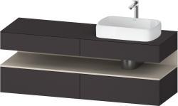 Duravit Studio F. A. Porsche Collection Asma dolap ünitesi 1600 mm Grafit Süper Mat QA4778083800010
