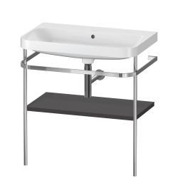 Duravit Happy D.2 c-shape Metal lavabo konsolu 775 mm Grafit Süper Mat HP4837N8080