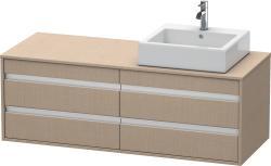 Duravit Ketho Asma dolap ünitesi 1400 mm Keten Dekor KT6657R7575