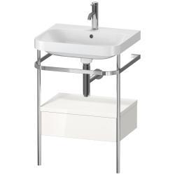 Duravit Happy D.2 metal konsollu ve çekmeceli c-shaped Set 575 mm Beyaz (parlak) HP4840O2222