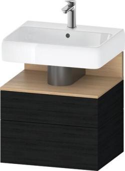 Duravit Studio F. A. Porsche Collection Asma dolap ünitesi Siyah Meşe Siyah Mat Dekor, Oyuk: Meşe Natürel Mat, Dekor QA4393030160000