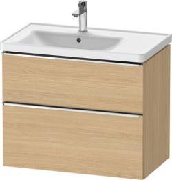 Duravit D-Neo Asma dolap ünitesi Doğal Meşe Natürel Mat Dekor, Kulp Krom DE4357010300000