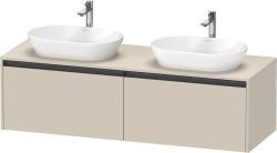 Duravit Ketho.2 Asma dolap ünitesi 1600 mm Taupe Süper Mat K24889B83830000