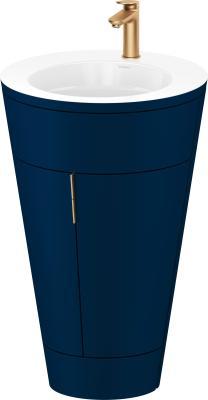 Duravit Starck 1 c-bonded yerden dolap 560 mm Gece Mavisi Saten Mat Lake S19513O04980000