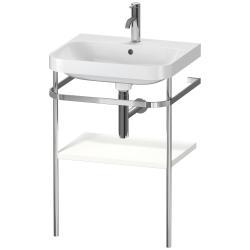 Duravit Happy D.2 c-shape Metal lavabo konsolu 575 mm Beyaz Saten Mat Lake HP4835O3636