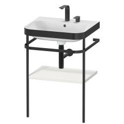 Duravit Happy D.2 c-bonded Metal lavabo konsolu 575 mm İskandinav Beyazı Saten Mat Lake HP4735E3939