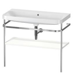 Duravit Happy D.2 c-shape Metal lavabo konsolu 975 mm Beyaz Saten Mat Lake HP4838N3636