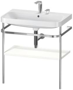 Duravit Happy D.2 c-shape Metal lavabo konsolu 775 mm Beyaz Saten Mat Lake HP4837E3636