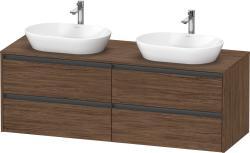 Duravit Ketho.2 Asma dolap ünitesi 1600 mm Koyu Ceviz Dekor K24899B21210000