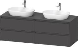 Duravit Ketho.2 Asma dolap ünitesi 1600 mm Grafit Mat K24899B49490000