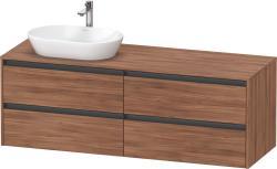 Duravit Ketho.2 Asma dolap ünitesi 1600 mm Doğal Ceviz K24899L79790000