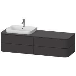 Duravit Happy D.2 Asma dolap ünitesi 1600 mm Grafit Süper Mat HP4973L8080