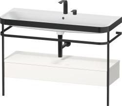 Duravit Happy D.2 metal konsollu ve çekmeceli c-bonded set 1175 mm Beyaz (parlak) HP4744E22220000
