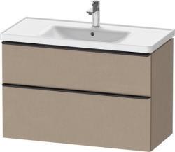 Duravit D-Neo Asma dolap ünitesi Keten Dekor Keten Mat Dekor, Kulp Elmas siyah DE43560BD750000