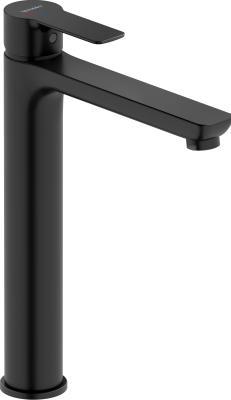 Duravit D-Code Tek kollu lavabo bataryası XL FreshStart ve MinusFlow 50 mm Siyah Mat