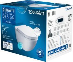 Duravit Starck 3 Asma klozet set kutusu 370 mm Beyaz (Alpin)