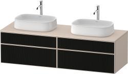 Duravit Zencha Asma dolap ünitesi 1600 mm Siyah Çizgi Yapısı ZE4825B63830000