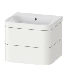 Duravit Happy D.2 c-bonded Asma dolap Beyaz Süper Mat Beyaz Süper mat Dekor, Ürün seti: c-bonded lavabo, Vitrifiye rengi: Beyaz Parlak, Batarya deliği sayısı: 0, Su taşma deliği: HP4635N8484