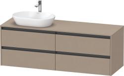 Duravit Ketho.2 Asma dolap ünitesi 1600 mm Keten Dekor K24899L75750000
