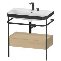 Duravit Happy D.2 metal konsollu ve çekmeceli c-bonded set 775 mm Akdeniz Meşesi Gerçek ahşap kaplama HP4742E7171