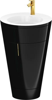 Duravit Starck 1 c-bonded yerden dolap 560 mm Parlak Siyah S19513O34400010
