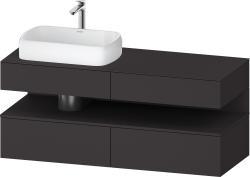 Duravit Studio F. A. Porsche Collection Asma dolap ünitesi 1400 mm Grafit Süper Mat QA4765080800010