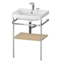 Duravit Happy D.2 c-shape Metal lavabo konsolu 575 mm Akdeniz Meşesi Gerçek ahşap kaplama HP4835E7171