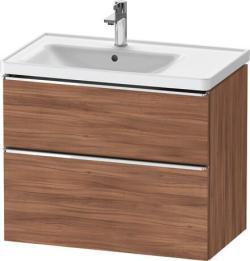 Duravit D-Neo Asma dolap ünitesi Doğal Ceviz ağacı Mat Dekor, Kulp Krom DE4357010790000