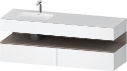 Duravit Studio F. A. Porsche Collection Ankastre lavabo tezgahlı dolap ünitesi ile birlikte 1600 mm Beyaz Mat QA4795043180010