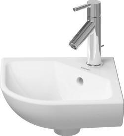 Duravit ME by Starck Köşe küçük lavabo 435 mm Beyaz Saten Mat HygieneGlaze Plus