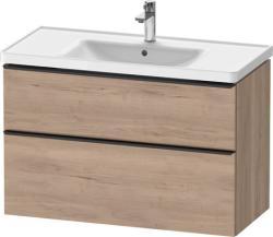 Duravit D-Neo Asma dolap ünitesi Marbeled Oak Mermer meşe Mat Dekor, Kulp Elmas siyah DE43560BD550000