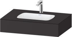Duravit Studio F. A. Porsche Collection Ankastre lavabo tezgahlı dolap ünitesi ile birlikte 800 mm Grafit Süper Mat QA4690080800000