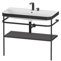 Duravit Happy D.2 c-bonded Metal lavabo konsolu 975 mm Grafit Süper Mat HP4738E8080