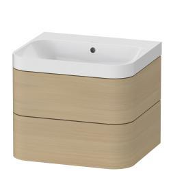 Duravit Happy D.2 c-shaped asma set 575 mm Akdeniz Meşesi Gerçek ahşap kaplama HP4345N7171