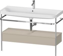 Duravit Happy D.2 metal konsollu ve çekmeceli c-shaped Set 1175 mm Taupe Saten Mat Lake HP4844O60600000
