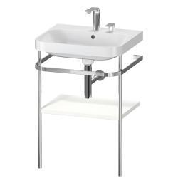 Duravit Happy D.2 c-shape Metal lavabo konsolu 575 mm Beyaz Süper Mat HP4835E8484