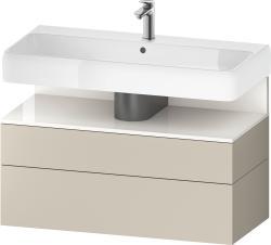 Duravit Studio F. A. Porsche Collection Asma dolap ünitesi 990 mm Taupe Süper Mat QA4395022830000