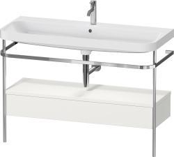 Duravit Happy D.2 metal konsollu ve çekmeceli c-shaped Set 1175 mm İskandinav Beyazı Saten Mat Lake HP4844O39390000