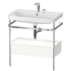 Duravit Happy D.2 metal konsollu ve çekmeceli c-shaped Set 775 mm Beyaz Süper Mat HP4842E8484
