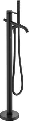 Duravit C.1 Yerden küvet bataryası 189 mm Siyah Mat