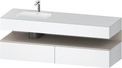 Duravit Studio F. A. Porsche Collection Ankastre lavabo tezgahlı dolap ünitesi ile birlikte 1600 mm Beyaz Mat QA4795091180010