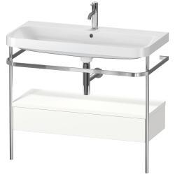 Duravit Happy D.2 metal konsollu ve çekmeceli c-shaped Set 975 mm Beyaz Saten Mat Lake HP4843O3636