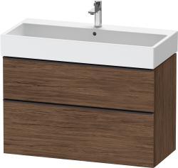 Duravit D-Neo Asma dolap ünitesi 984 mm Koyu Ceviz Dekor DE43740BD210000